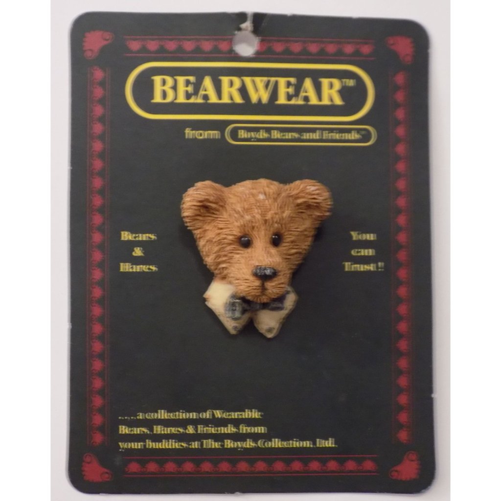 Boyds Bears Bearwear Brooch Lapel Pin 1995 M. Harrison Vintage - 2601